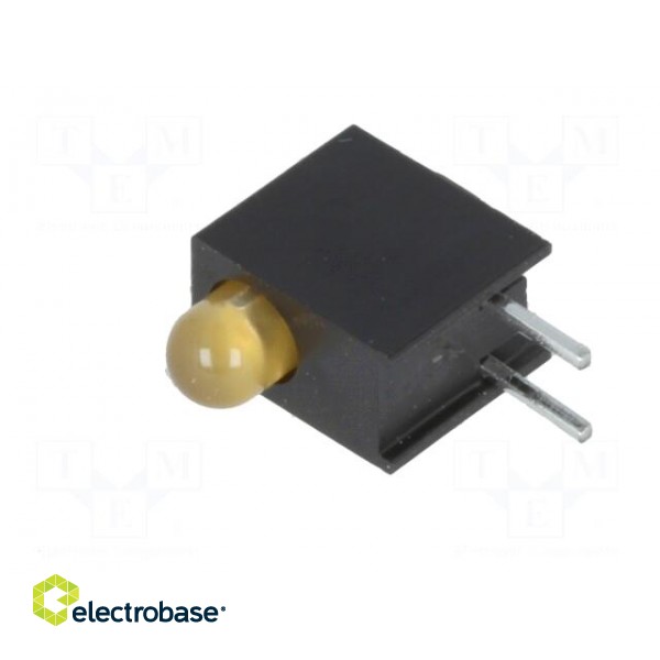 LED | in housing | amber | 3mm | No.of diodes: 1 | 20mA | 80° | 1.6÷2.6V image 4