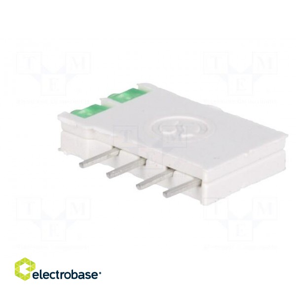 LED | in housing | green | 1.8mm | No.of diodes: 2 | 10mA | 38° | 2.1V image 4