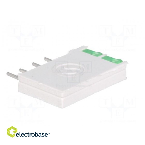 LED | in housing | green | 1.8mm | No.of diodes: 2 | 10mA | 38° | 2.1V image 6