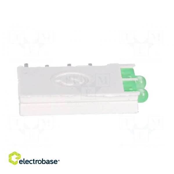 LED | in housing | green | 1.8mm | No.of diodes: 2 | 10mA | 38° | 2.1V image 7