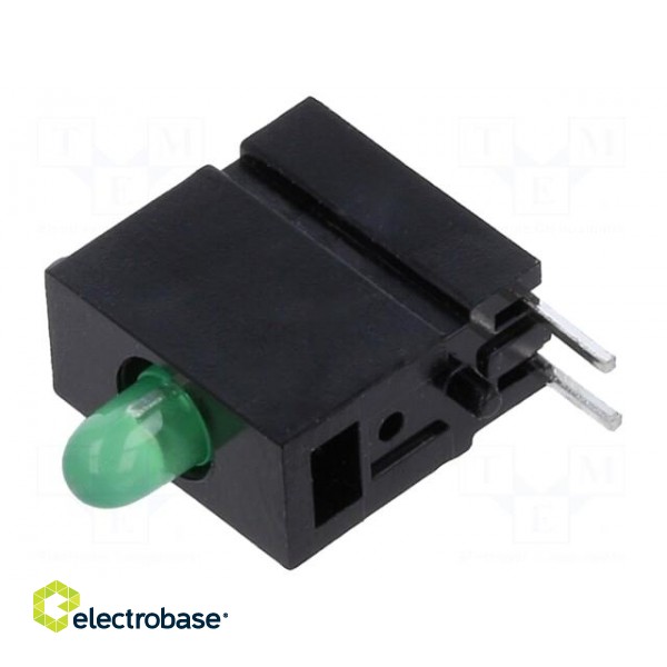 LED | in housing | green | 2.8mm | No.of diodes: 1 | 2mA | 60° | 1÷5mcd paveikslėlis 1