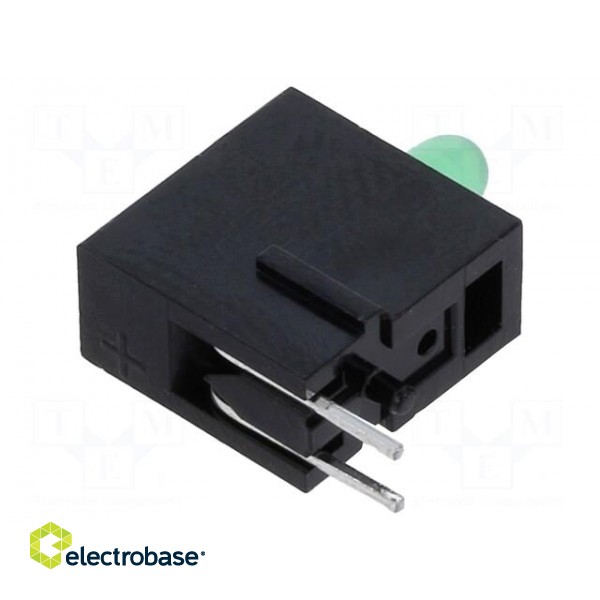 LED | in housing | green | 2.8mm | No.of diodes: 1 | 2mA | 60° | 1÷5mcd фото 2