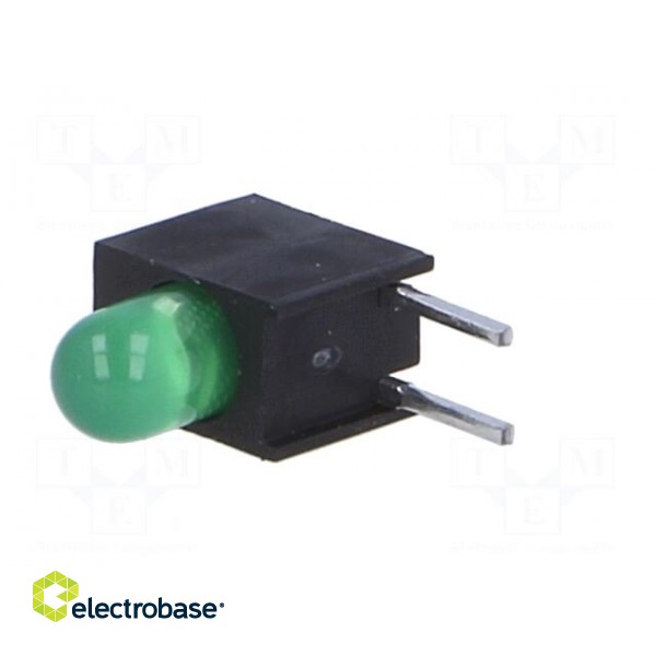 LED | in housing | green | 3.4mm | No.of diodes: 1 | 20mA | 60° | 2.2÷2.5V image 2