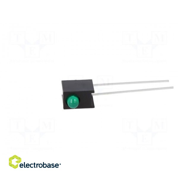 LED | in housing | green | 3mm | No.of diodes: 1 | 10mA | 60° | 1.5÷2.7V paveikslėlis 3