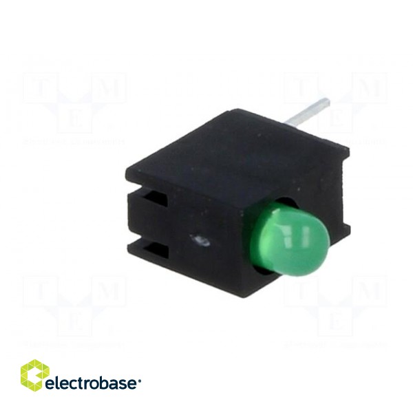 LED | in housing | green | 3mm | No.of diodes: 1 | 20mA | 40° | 2.2÷2.5V image 2