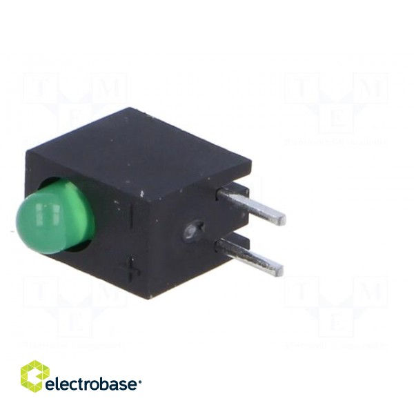 LED | in housing | green | 3mm | No.of diodes: 1 | 20mA | 60° | 2.2÷2.5V image 2