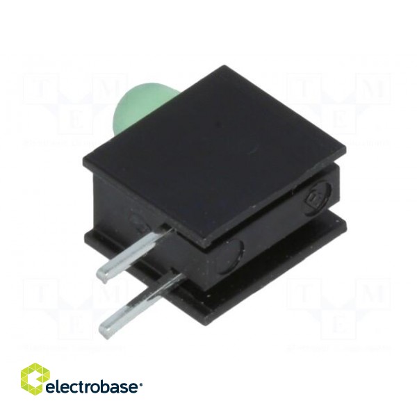 LED | in housing | green | 3mm | No.of diodes: 1 | 20mA | 80° | 1.6÷2.6V image 6