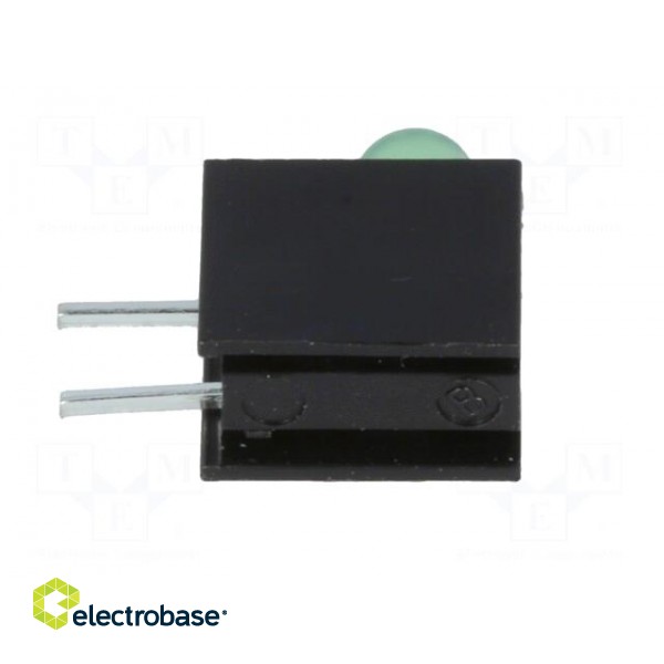 LED | in housing | green | 3mm | No.of diodes: 1 | 20mA | 80° | 1.6÷2.6V image 7