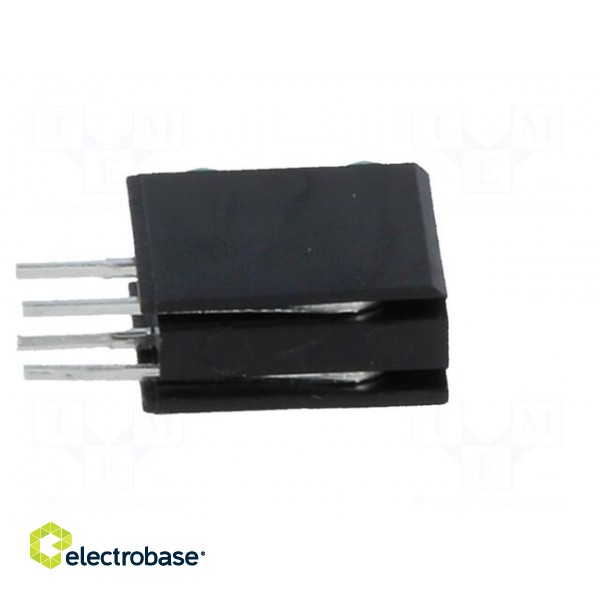 LED | in housing | green | 3mm | No.of diodes: 2 | 20mA | 40° | 2.2÷2.5V paveikslėlis 7
