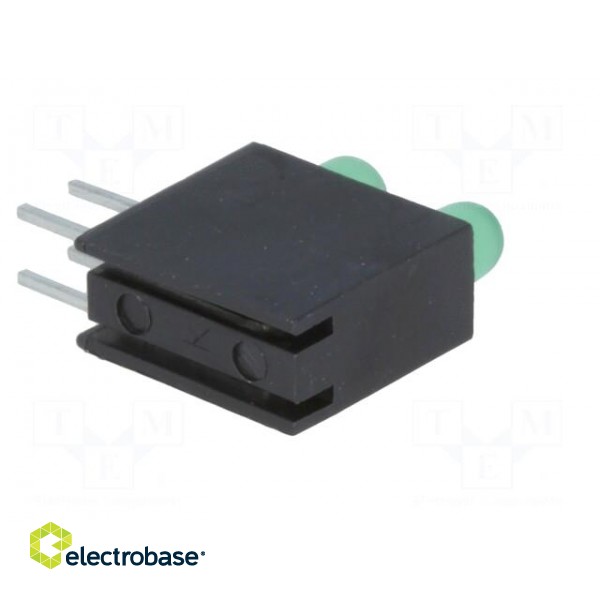 LED | in housing | green | 3mm | No.of diodes: 2 | 20mA | 60° | 2.2÷2.5V image 6