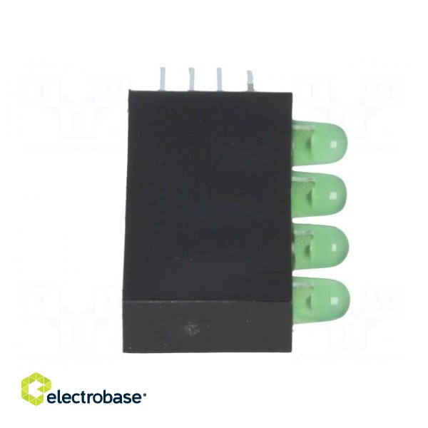 LED | in housing | green | 3mm | No.of diodes: 4 | 20mA | 80° | 1.6÷2.6V фото 9