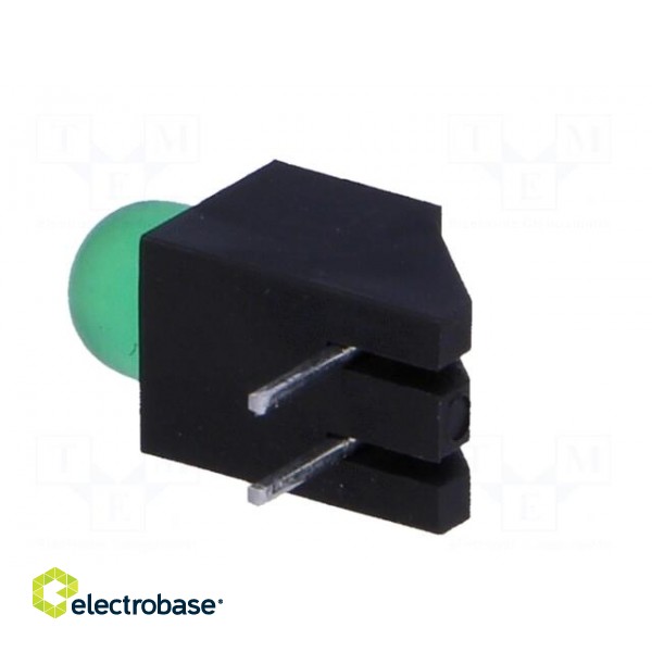 LED | in housing | green | 5mm | No.of diodes: 1 | 20mA | 60° | 2.2÷2.5V image 4