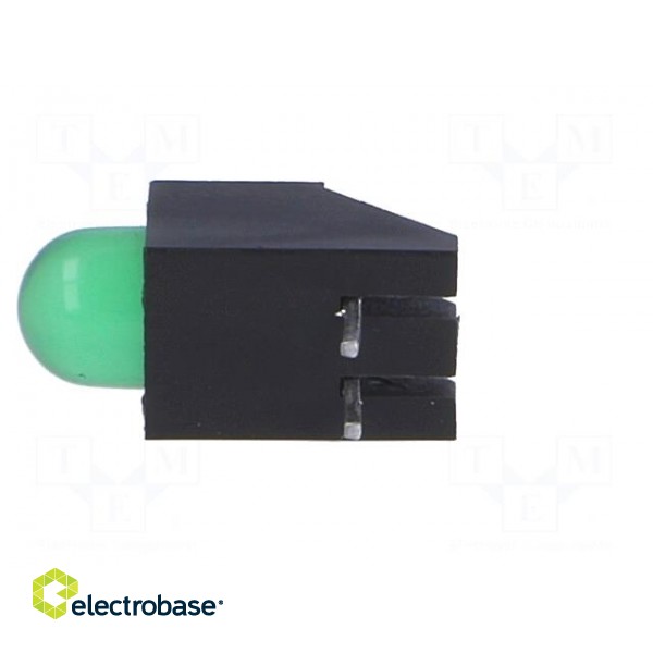 LED | in housing | green | 5mm | No.of diodes: 1 | 20mA | 60° | 2.2÷2.5V image 3