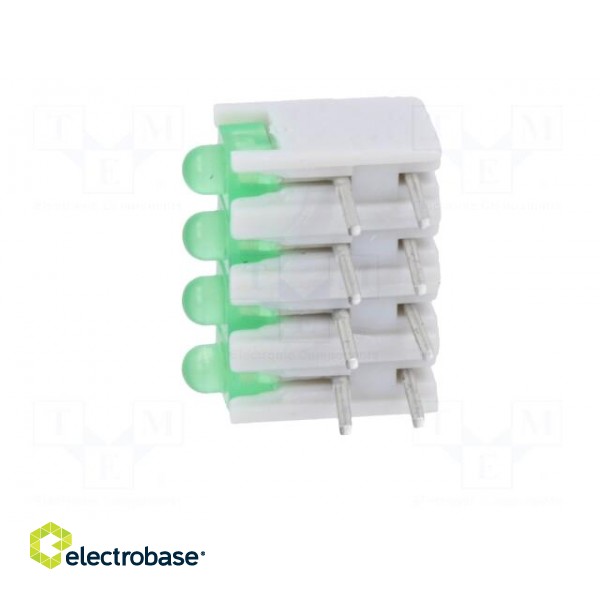 LED | in housing | green | No.of diodes: 4 | 20mA | Lens: diffused,green image 3