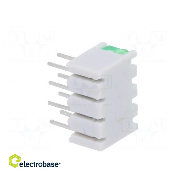 LED | in housing | green | No.of diodes: 4 | 20mA | Lens: diffused,green image 6