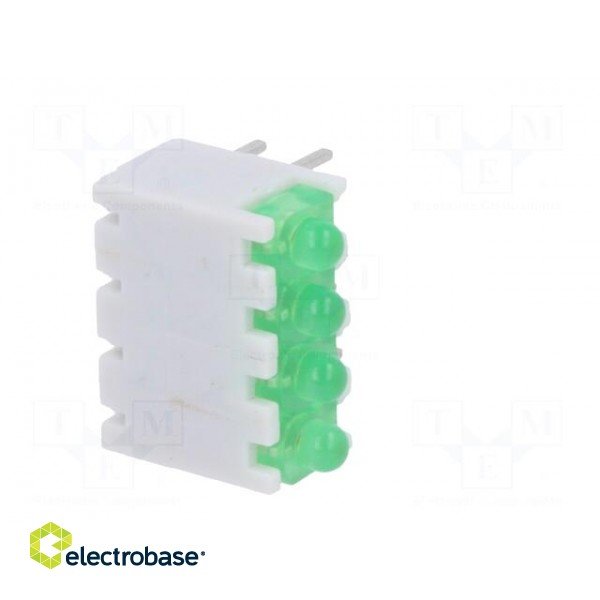 LED | in housing | green | No.of diodes: 4 | 20mA | Lens: diffused,green image 8