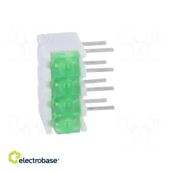 LED | in housing | green | No.of diodes: 4 | 20mA | Lens: diffused,green image 9