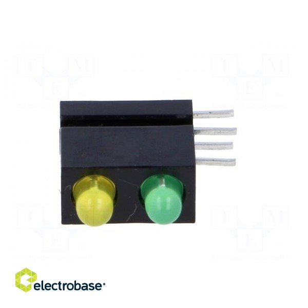 LED | in housing | green,yellow | 3mm | No.of diodes: 2 | 20mA image 9