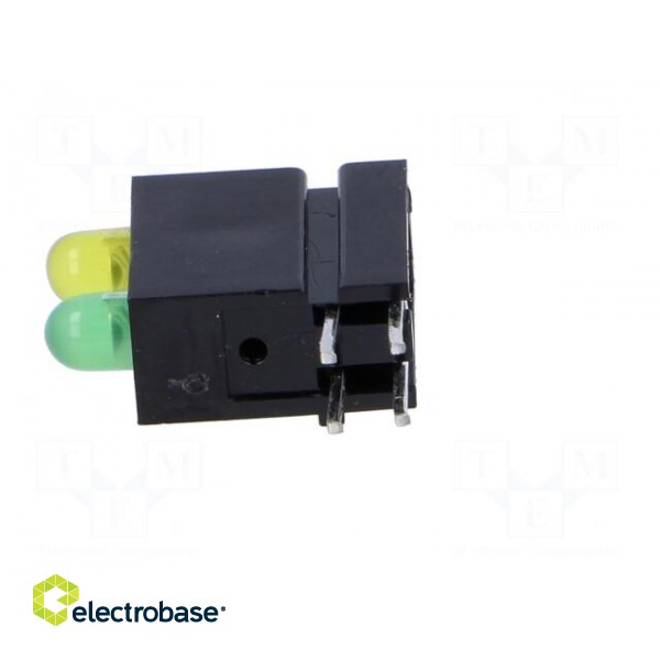 LED | in housing | green,yellow | 3mm | No.of diodes: 2 | 20mA image 3