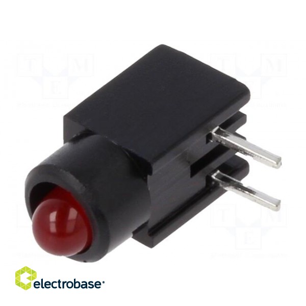 LED | in housing | red | 2.8mm | No.of diodes: 1 | 20mA | 60° | 1.2÷4mcd