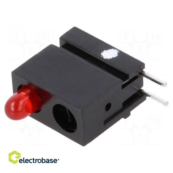 LED | in housing | red | 2.8mm | No.of diodes: 1 | 2mA | 60° | 1.2÷4mcd