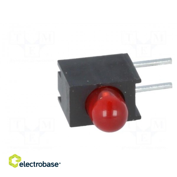 LED | in housing | red | 3.4mm | No.of diodes: 1 | 20mA | 60° | 2÷2.5V image 3