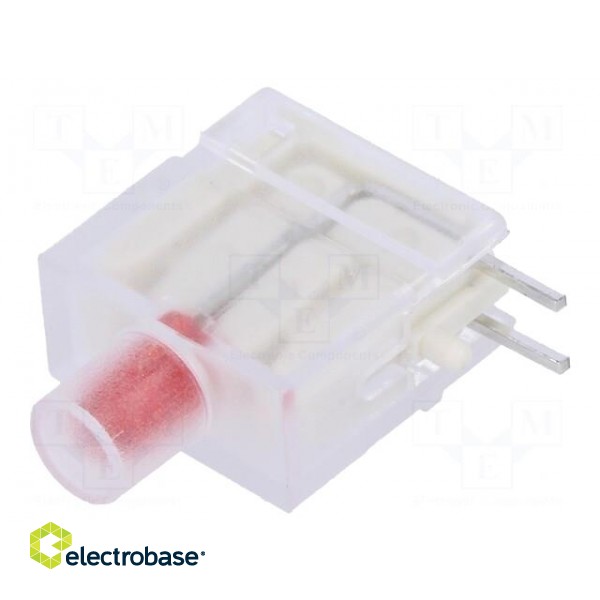 LED | in housing | red | 3.9mm | No.of diodes: 1 | Lens: diffused,red image 1