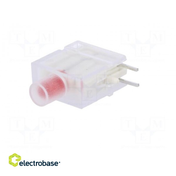 LED | in housing | red | 3.9mm | No.of diodes: 1 | Lens: diffused,red image 2