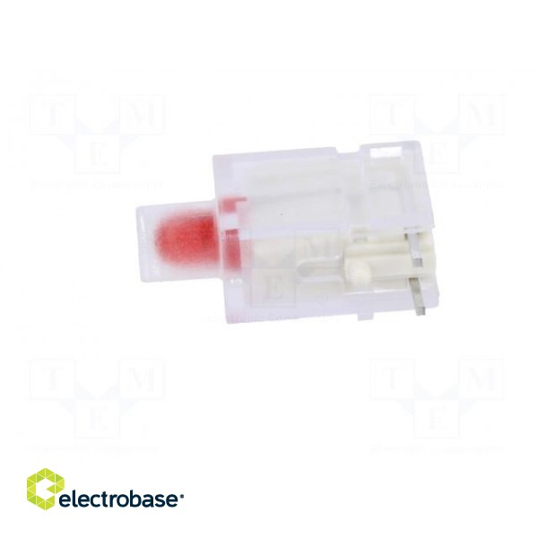 LED | in housing | red | 3.9mm | No.of diodes: 1 | Lens: diffused,red image 3
