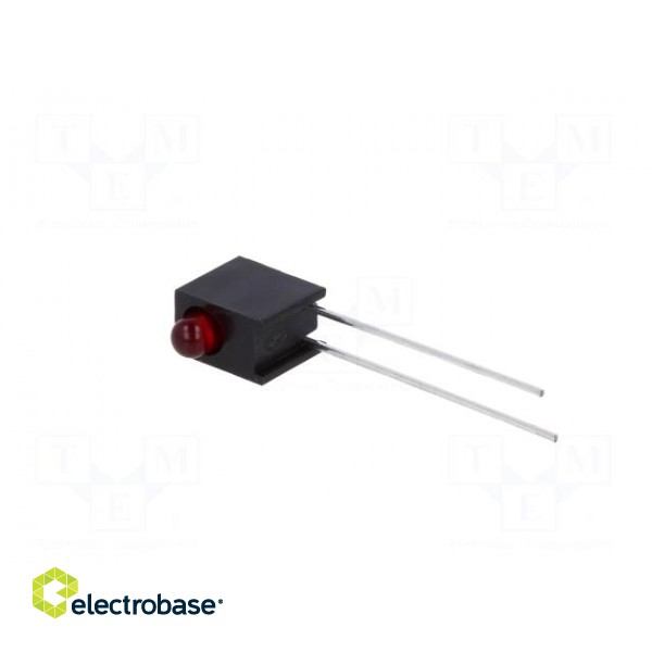 LED | in housing | red | 3mm | No.of diodes: 1 | 10mA | Lens: red,diffused image 2