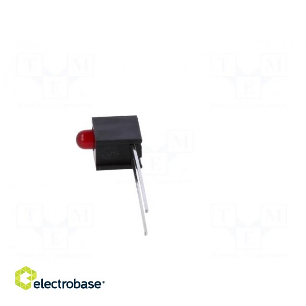 LED | in housing | red | 3mm | No.of diodes: 1 | 10mA | Lens: red,diffused image 3