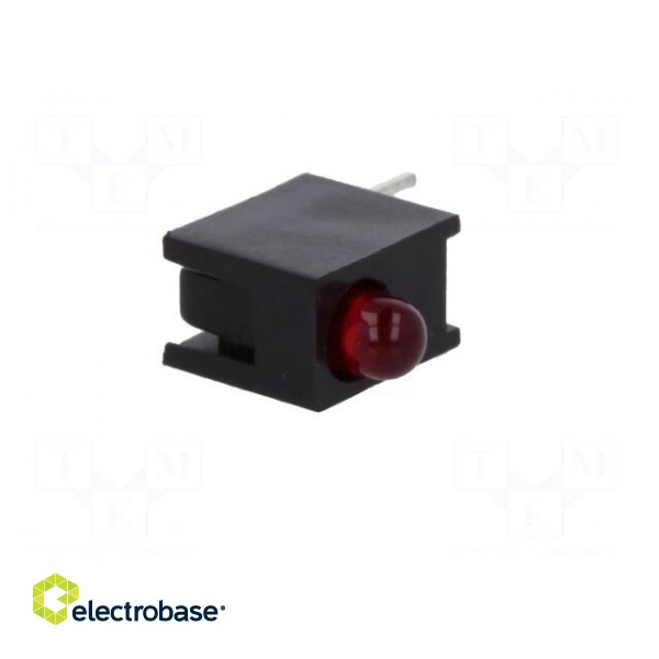 LED | in housing | red | 3mm | No.of diodes: 1 | 10mA | Lens: red,diffused image 8