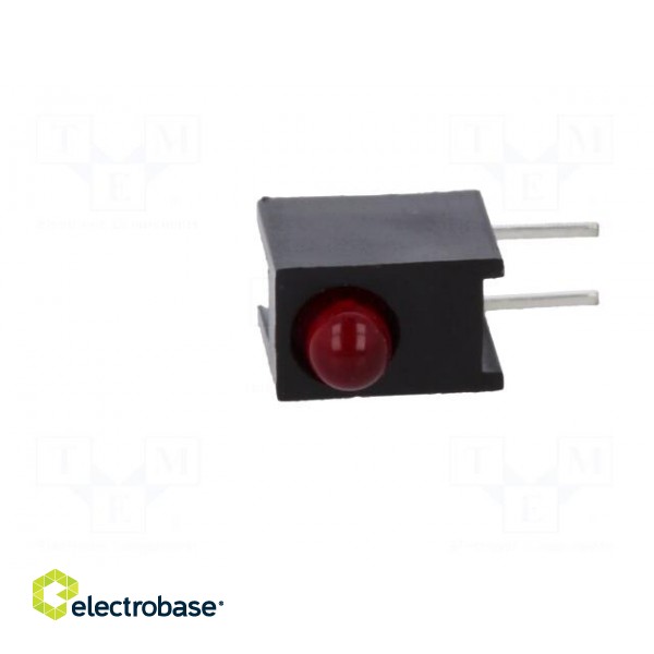 LED | in housing | red | 3mm | No.of diodes: 1 | 10mA | Lens: diffused,red фото 9