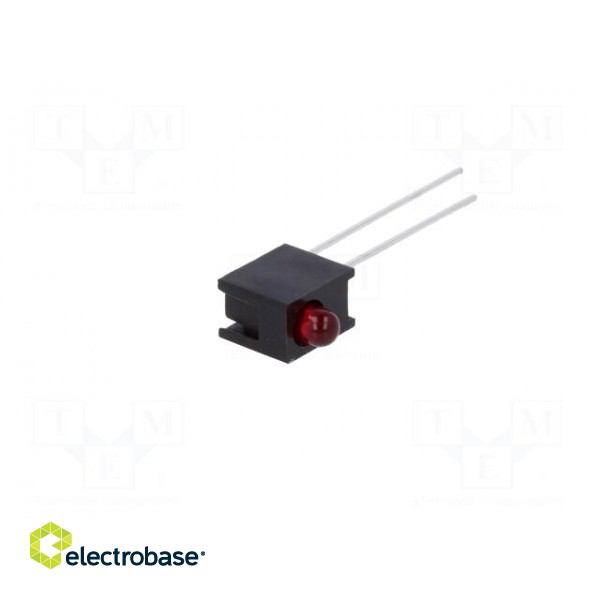 LED | in housing | red | 3mm | No.of diodes: 1 | 10mA | Lens: diffused,red image 2