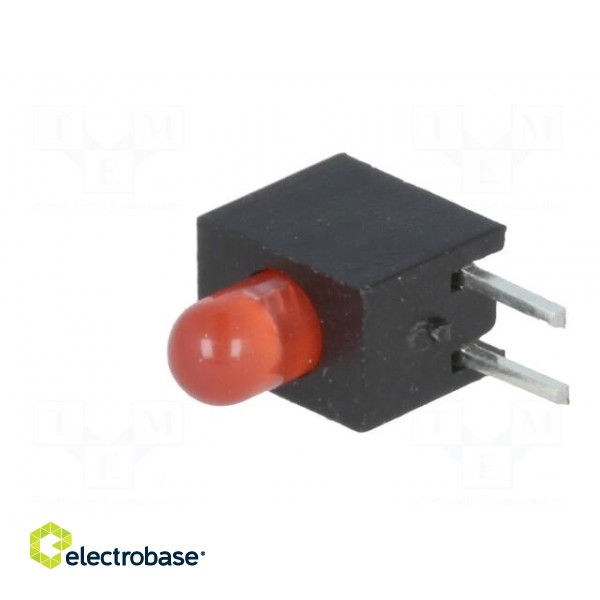 LED | in housing | red | 3mm | No.of diodes: 1 | 20mA | Lens: diffused | 30° image 4