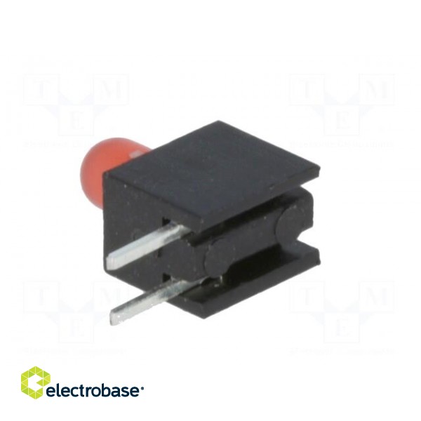 LED | in housing | red | 3mm | No.of diodes: 1 | 20mA | Lens: diffused | 30° image 6
