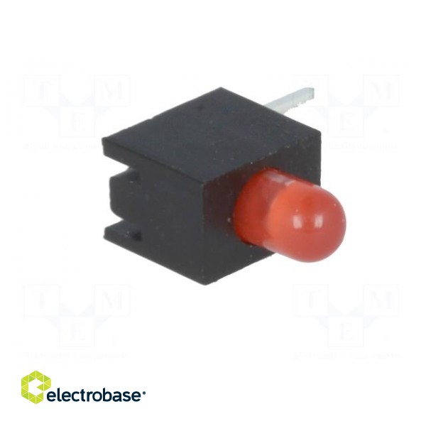 LED | in housing | red | 3mm | No.of diodes: 1 | 20mA | Lens: diffused | 30° image 2