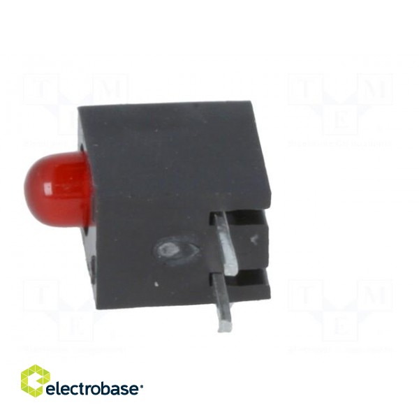 LED | in housing | red | 3mm | No.of diodes: 1 | 20mA | Lens: diffused,red paveikslėlis 5