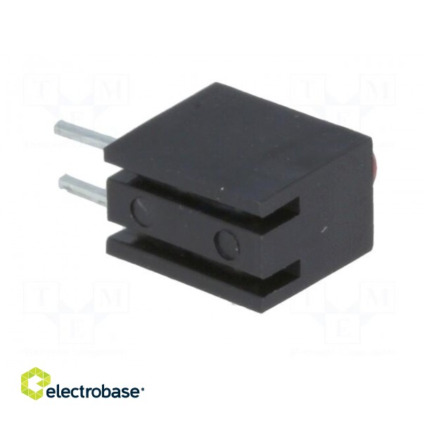 LED | in housing | red | 3mm | No.of diodes: 1 | 20mA | Lens: diffused,red paveikslėlis 8