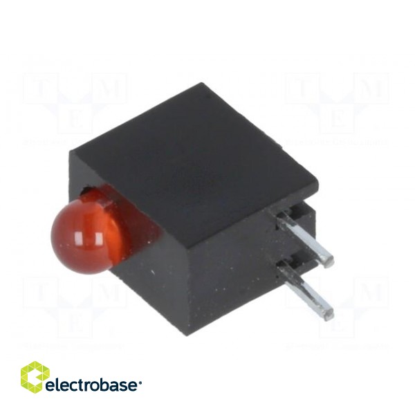 LED | in housing | red | 3mm | No.of diodes: 1 | 20mA | Lens: diffused,red image 4