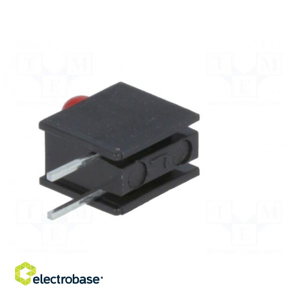 LED | in housing | red | 3mm | No.of diodes: 1 | 20mA | Lens: red,diffused фото 6