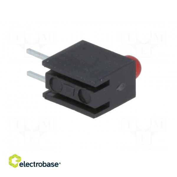 LED | in housing | red | 3mm | No.of diodes: 1 | 20mA | Lens: red,diffused фото 8