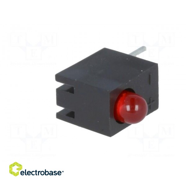 LED | in housing | red | 3mm | No.of diodes: 1 | 20mA | Lens: red,diffused image 2