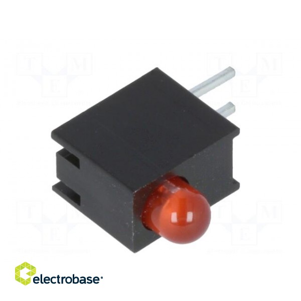 LED | in housing | red | 3mm | No.of diodes: 1 | 20mA | Lens: diffused,red image 2