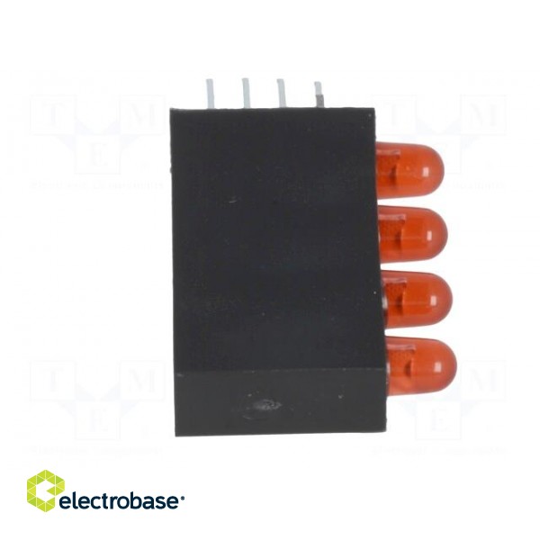 LED | in housing | red | 3mm | No.of diodes: 4 | 20mA | Lens: red,diffused image 9