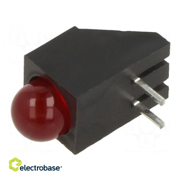 LED | in housing | red | 4.75mm | No.of diodes: 1 | 20mA | 60° | 2÷2.5V