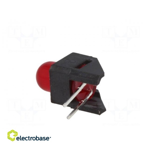 LED | in housing | red | 5mm | No.of diodes: 1 | 2mA | Lens: diffused,red image 4