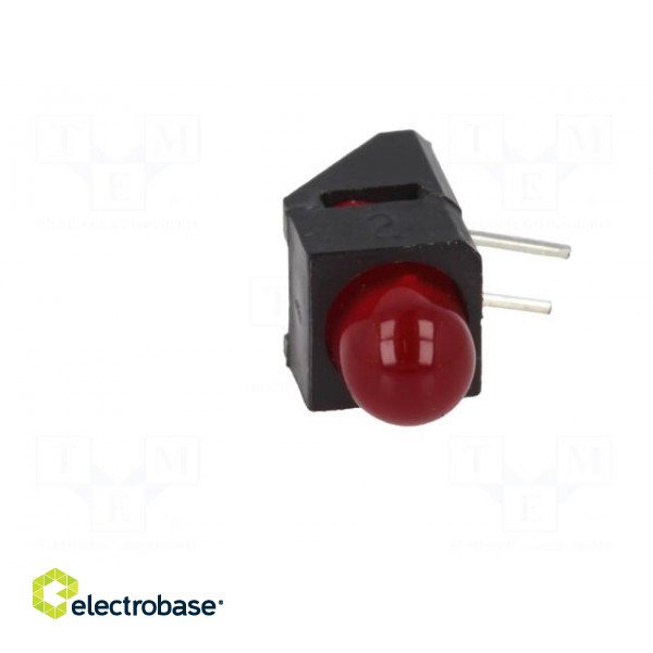 LED | in housing | red | 5mm | No.of diodes: 1 | 2mA | Lens: diffused,red image 9