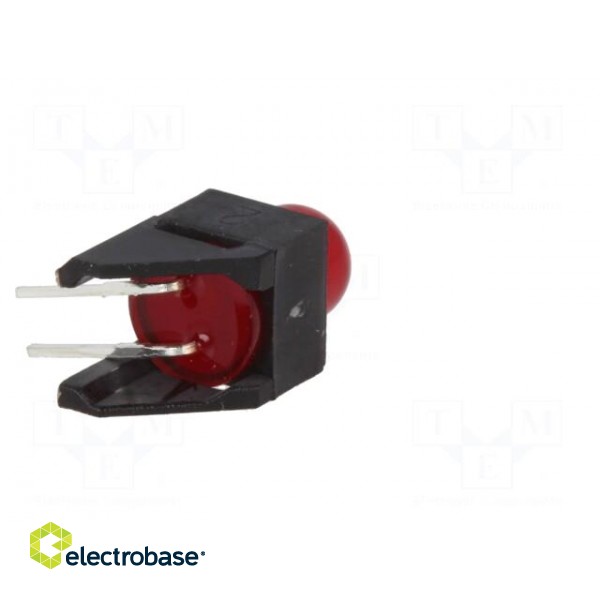 LED | in housing | red | 5mm | No.of diodes: 1 | 2mA | Lens: diffused,red image 6