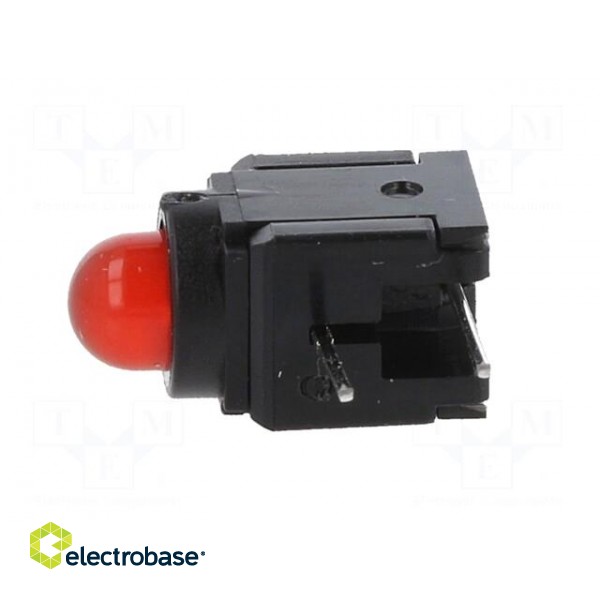 LED | in housing | red | 5mm | No.of diodes: 1 | 30mA | Lens: red | 60° | 3V image 3